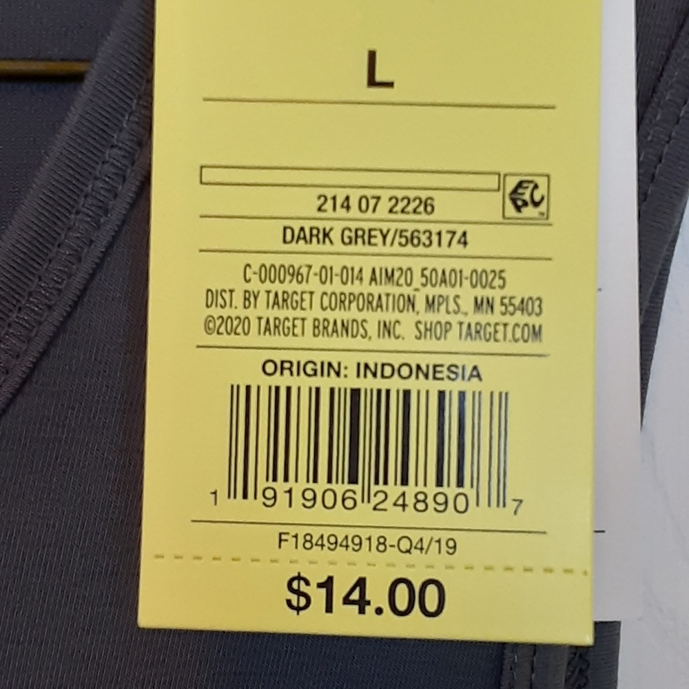 NWT Target All In Motion Exercise Top Size Large - Picture 2 of 6